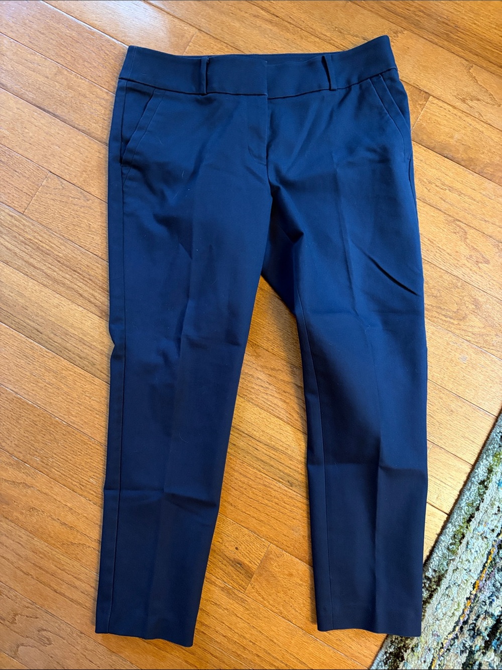 LOFT Julie Skinny Navy Tailored Ankle Trousers